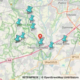 Mappa Via Papa Giovanni XXIII, 24042 Capriate San Gervasio BG, Italia (4.39727)