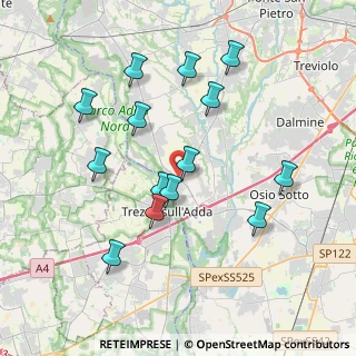 Mappa Via Papa Giovanni XXIII, 24042 Capriate San Gervasio BG, Italia (3.72429)