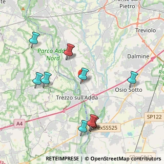 Mappa Via Papa Giovanni XXIII, 24042 Capriate San Gervasio BG, Italia (4.32727)