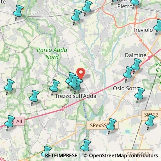 Mappa Via Papa Giovanni XXIII, 24042 Capriate San Gervasio BG, Italia (6.539)