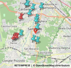 Mappa Via Kolbe, 21017 Samarate VA, Italia (1.972)