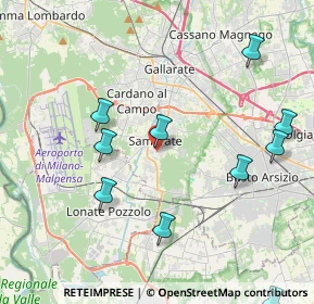 Mappa Via Kolbe, 21017 Samarate VA, Italia (5.09182)