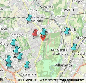 Mappa Via Santa Maria delle Selve, 20853 Biassono MB, Italia (2.54917)