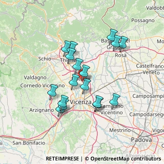 Mappa Via Cà Paiello, 36031 Dueville VI, Italia (12.72235)