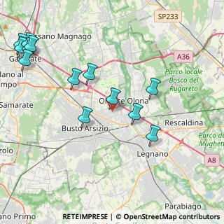 Mappa Via dei Tulipani, 21057 Olgiate Olona VA, Italia (5.04)