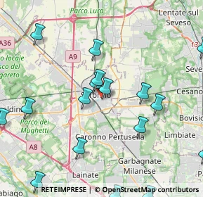 Mappa Via Monte Santo, 21047 Saronno VA, Italia (5.5915)