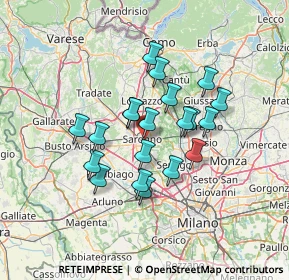 Mappa Via Monte Santo, 21047 Saronno VA, Italia (10.7905)