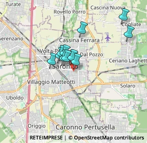 Mappa Via Monte Santo, 21047 Saronno VA, Italia (1.27818)