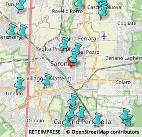 Mappa Via Monte Santo, 21047 Saronno VA, Italia (2.9005)