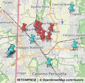Mappa Via Monte Santo, 21047 Saronno VA, Italia (1.99412)