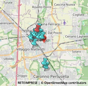 Mappa Via Monte Santo, 21047 Saronno VA, Italia (1.06563)