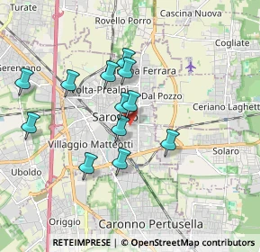 Mappa Via Monte Santo, 21047 Saronno VA, Italia (1.58667)
