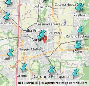 Mappa Via Monte Santo, 21047 Saronno VA, Italia (3.2875)