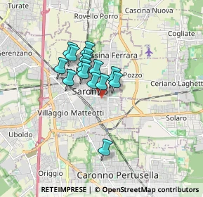 Mappa Via Monte Santo, 21047 Saronno VA, Italia (1.15933)