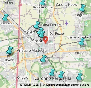 Mappa Via Monte Santo, 21047 Saronno VA, Italia (2.76533)