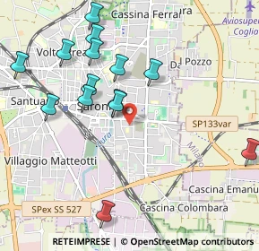 Mappa Via Monte Santo, 21047 Saronno VA, Italia (1.07357)