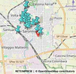 Mappa Via Monte Santo, 21047 Saronno VA, Italia (0.883)