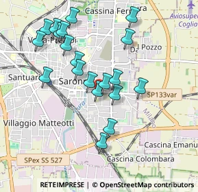 Mappa Via Monte Santo, 21047 Saronno VA, Italia (0.9045)