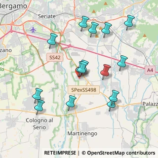 Mappa Via Gaetano Donizetti, 24050 Cavernago BG, Italia (3.95)
