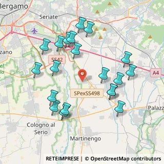Mappa Via Gaetano Donizetti, 24050 Cavernago BG, Italia (4.107)