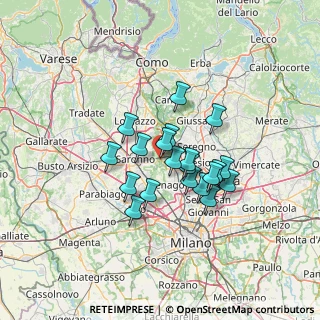 Mappa Via delle Professioni, 20033 Solaro MI, Italia (9.95)