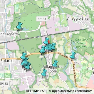 Mappa Via delle Professioni, 20033 Solaro MI, Italia (1.0825)