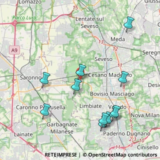 Mappa Via delle Professioni, 20033 Solaro MI, Italia (4.73182)