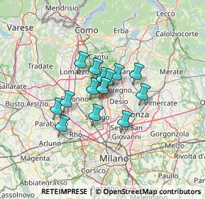 Mappa Corso Roma, 20031 Cesano Maderno MB, Italia (8.58786)