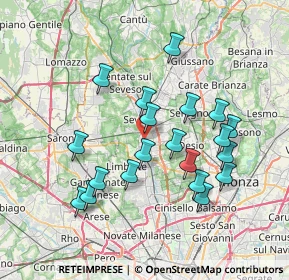 Mappa Corso Roma, 20031 Cesano Maderno MB, Italia (7.009)