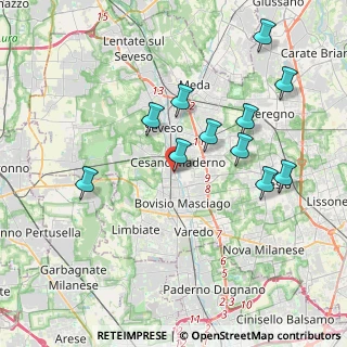 Mappa Corso Roma, 20031 Cesano Maderno MB, Italia (3.79182)
