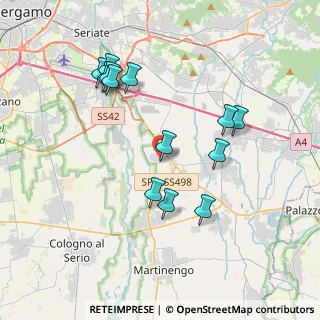 Mappa 24050 Cavernago BG, Italia (3.72923)
