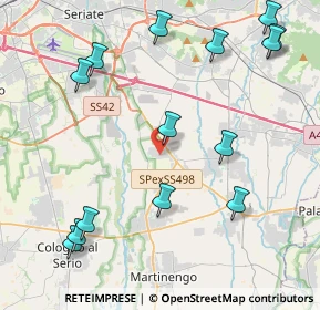 Mappa 24050 Cavernago BG, Italia (5.13286)