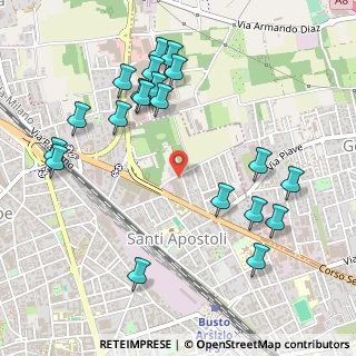 Mappa Via delle Genziane, 21052 Busto Arsizio VA, Italia (0.576)