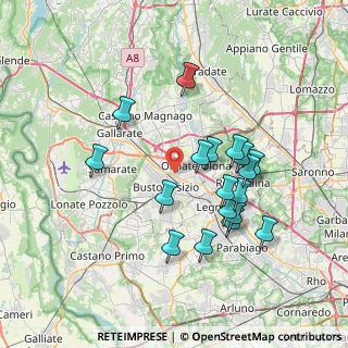 Mappa Via Gerbone, 21052 Busto Arsizio VA, Italia (6.88222)
