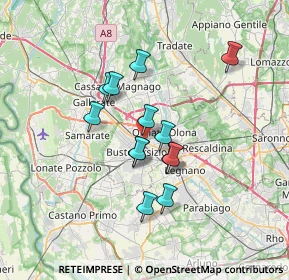 Mappa Via delle Genziane, 21052 Busto Arsizio VA, Italia (5.39)