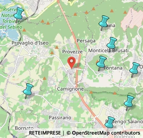 Mappa Via Ugo La Malfa, 25058 Provaglio d'Iseo BS, Italia (3.65733)