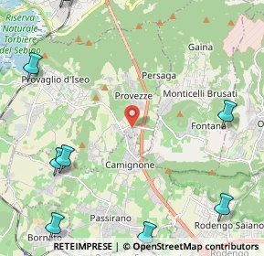 Mappa Via Ugo La Malfa, 25058 Provaglio d'Iseo BS, Italia (3.825)