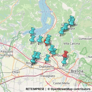 Mappa Via Ugo La Malfa, 25050 Provaglio d'Iseo BS, Italia (6.9155)