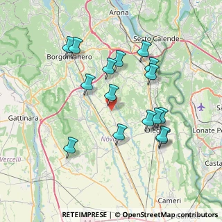 Mappa Via Cascina Botticella, 28019 Suno NO, Italia (7.21438)