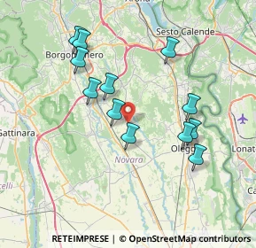 Mappa Via Cascina Botticella, 28019 Suno NO, Italia (7.01833)