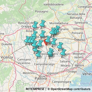 Mappa Via Favaretti, 31023 Resana TV, Italia (9.8905)