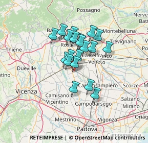 Mappa Via Case Bianche, 35013 Cittadella PD, Italia (9.613)