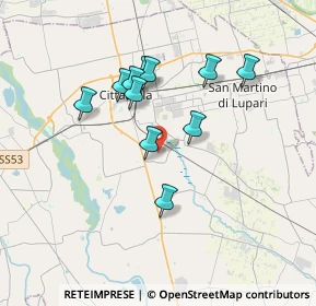 Mappa Via Case Bianche, 35013 Cittadella PD, Italia (3.04455)