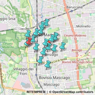 Mappa Via Conciliazione, 20811 Cesano Maderno MB, Italia (0.6335)
