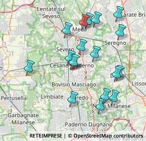 Mappa Via Conciliazione, 20821 Cesano Maderno MB, Italia (3.84056)