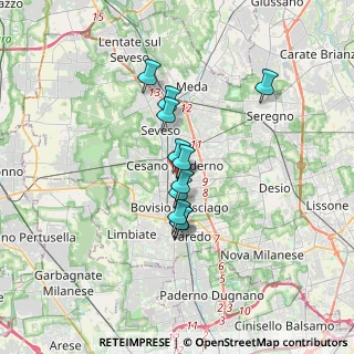 Mappa Via Conciliazione, 20821 Cesano Maderno MB, Italia (2.42727)