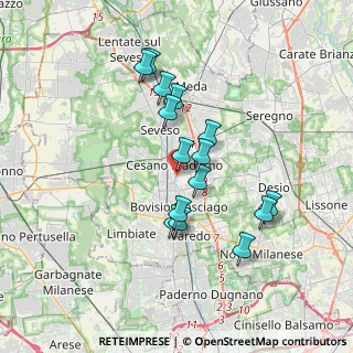 Mappa Via Conciliazione, 20821 Cesano Maderno MB, Italia (3.08)