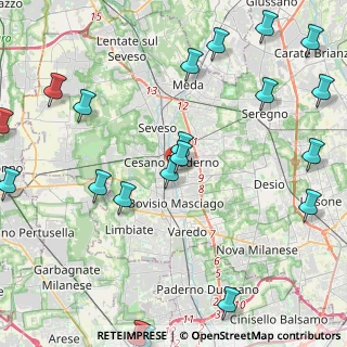 Mappa Via Conciliazione, 20821 Cesano Maderno MB, Italia (5.8845)