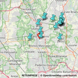 Mappa Via Redipuglia, 20811 Cesano Maderno MB, Italia (4.28105)