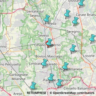 Mappa Via Redipuglia, 20811 Cesano Maderno MB, Italia (5.67)